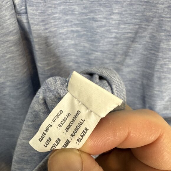 Johnnie-O Heathered Performance Quarter Zip Pullover Blue Men’s Medium - Picture 4 of 7